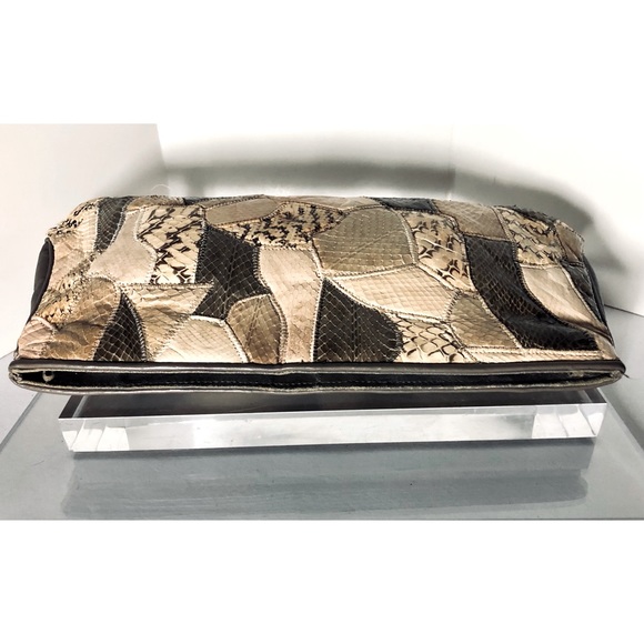 Vintage Python Patch Clutch - Picture 5 of 8